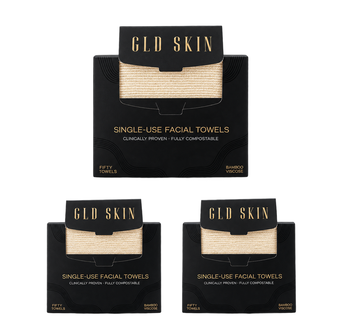 Single use facial towels
